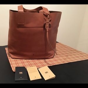 Frye Carson Cognac Large Tote Bag, NWT